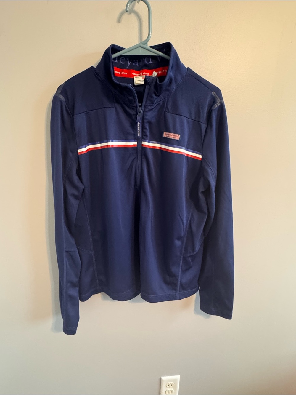Vineyard‎ Vines Performance Navy Quarter-Zip Pullover Jacket Mens XL